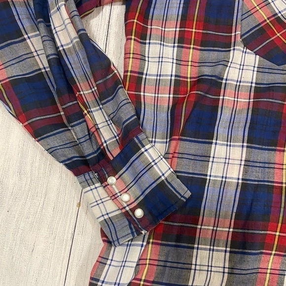 Wrangler Western Style Snap Button Shirt Men's 2XL - Picture 9 of 9